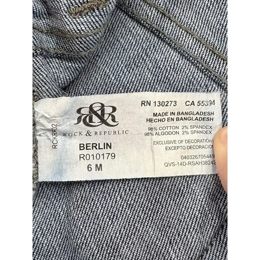 Rock Republic Berlin Jeans Women’s Size 6M Dark Wash Denim - Picture 6 of 9
